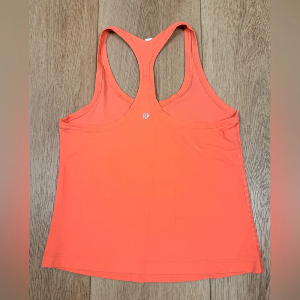 Lululemon Cool Racerback Short Tank Size 8 Raspberry Cream - Picture 3 of 5